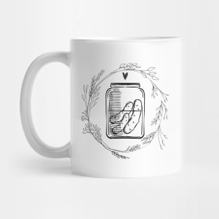 Pickle In Jar Floral Look Mug